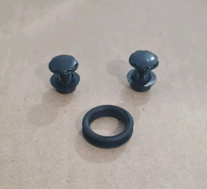 Rubber ring and fixing bolts for Smev or Dometic Campervan Sink Hob glass lid