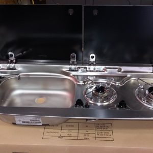 Smev Dometic 9222 Campervan sink and twin hob cooker combi unit with cold tap LH