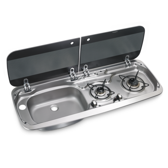 Dometic Smev 9222 Campervan sink and twin hob cooker combi unit LH