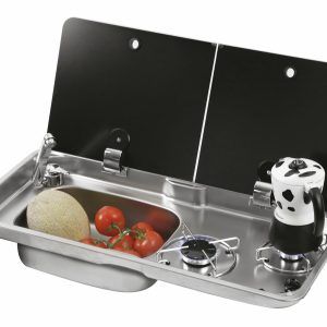 CAN SRL FL1766 Campervan Sink & Cooker / Hob Combi Unit LH with Cold Tap