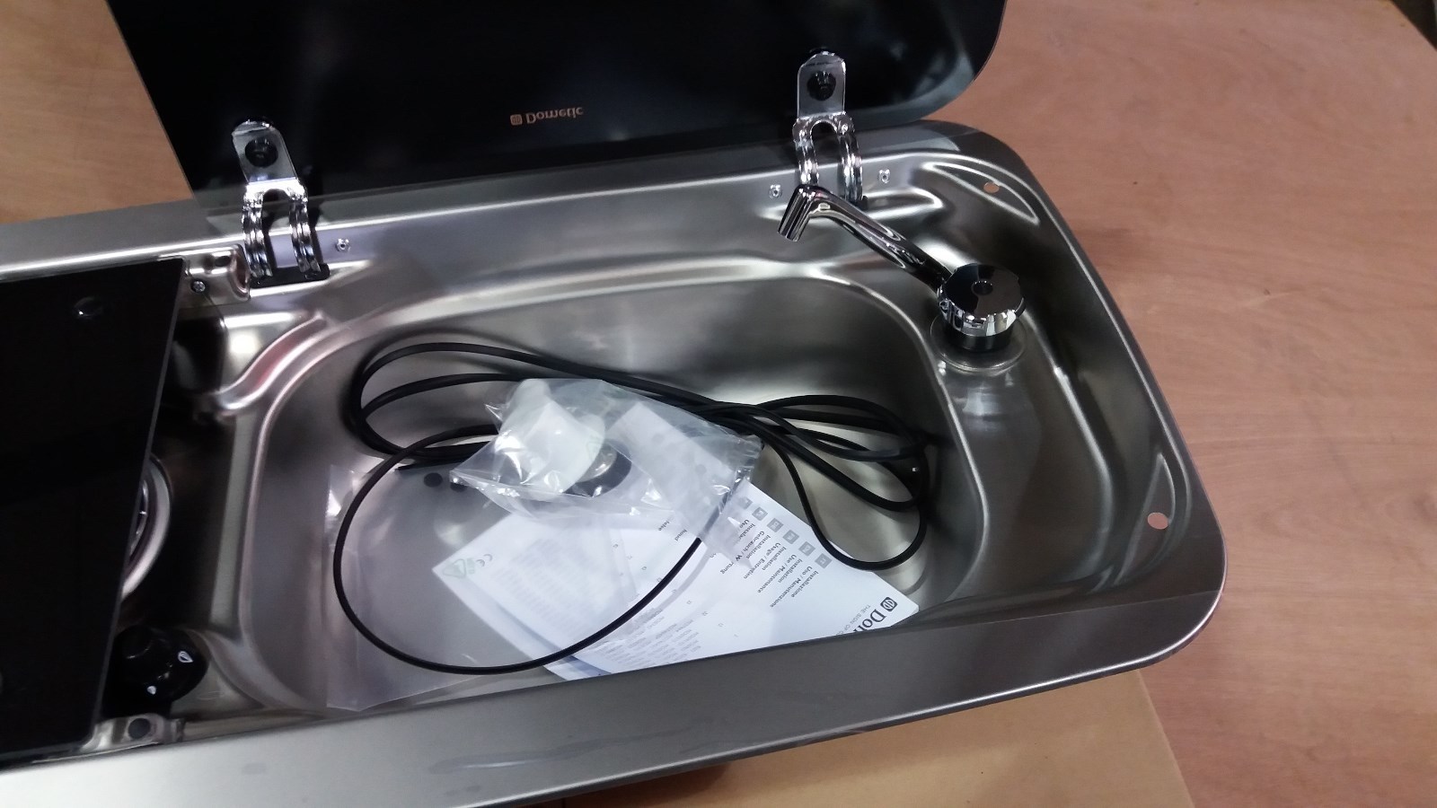Smev Dometic 9222 Campervan sink & hob combi unit with cold tap & Template RH - Image 3
